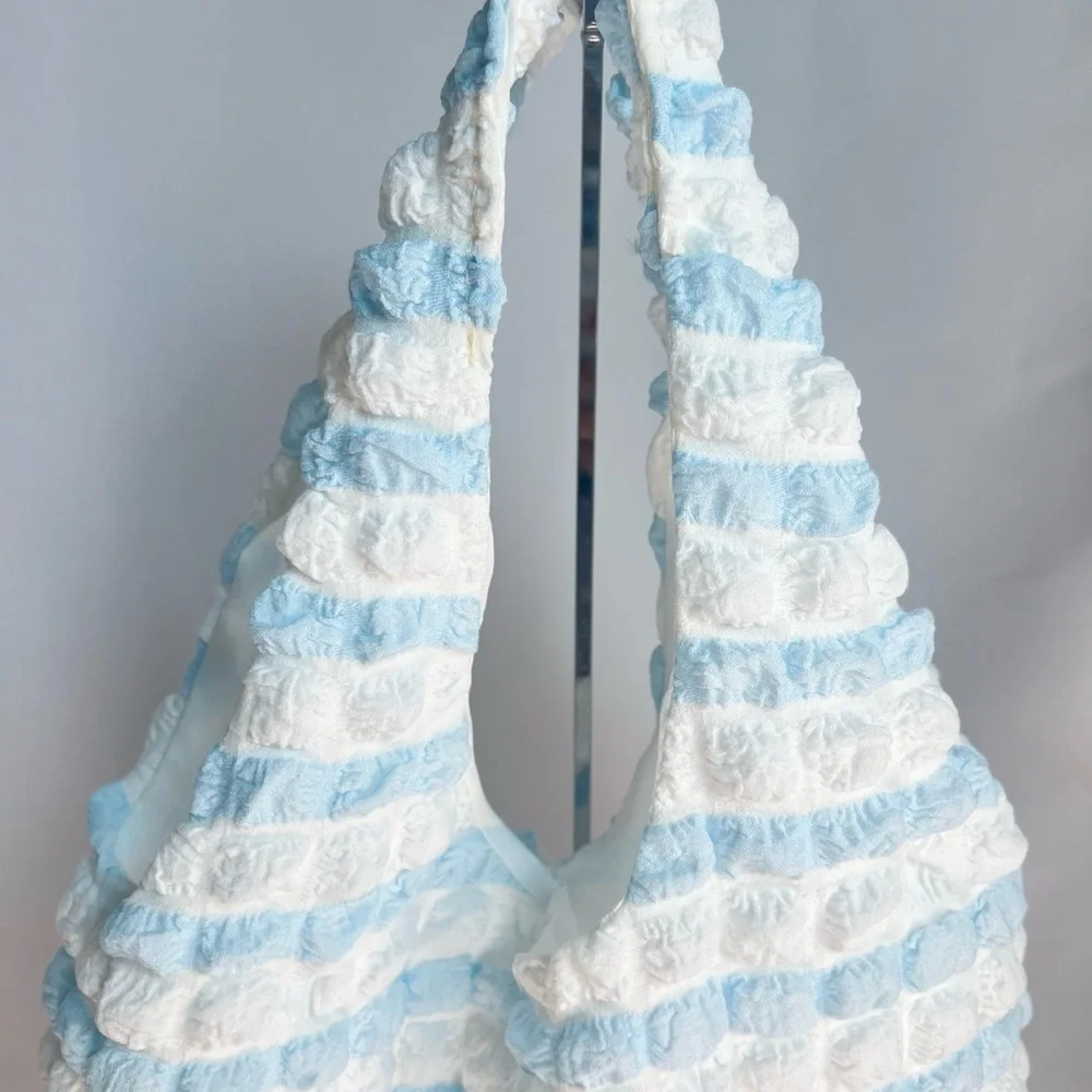 Puffer Tote Bag for Women Quilted Puffy Bubble Hobo Bag Cotton. Nwot - Picture 10 of 10